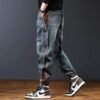 American Stitching Harlan Loose All-matching Casual Trendy Ankle Banded Pants