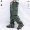 Multi-Pocket Workwear Casual Trousers Straight Work Uniforms Men's Pants